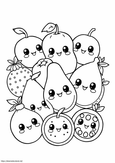 Fructe kawaii