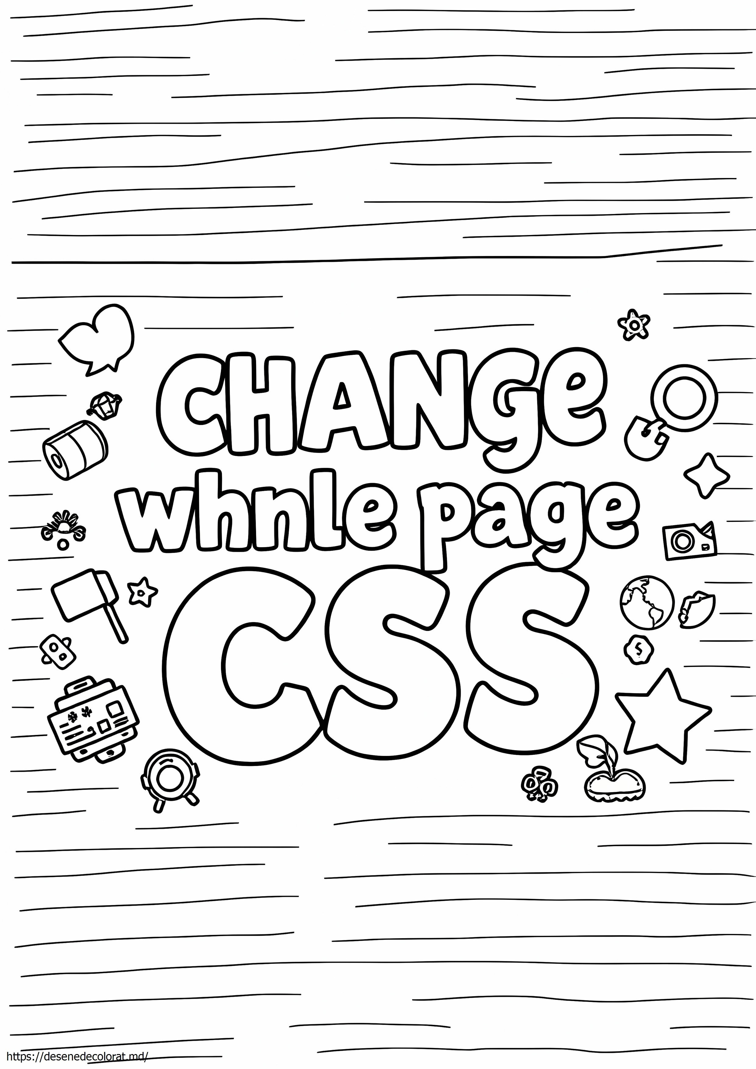 Schimba culoarea întregii pagini css