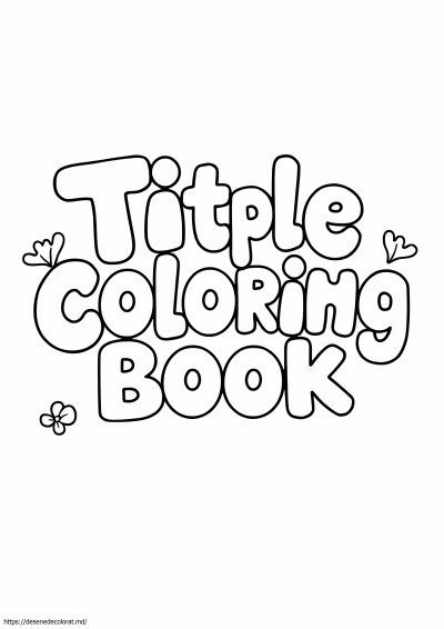 Pagina de titlu colorată