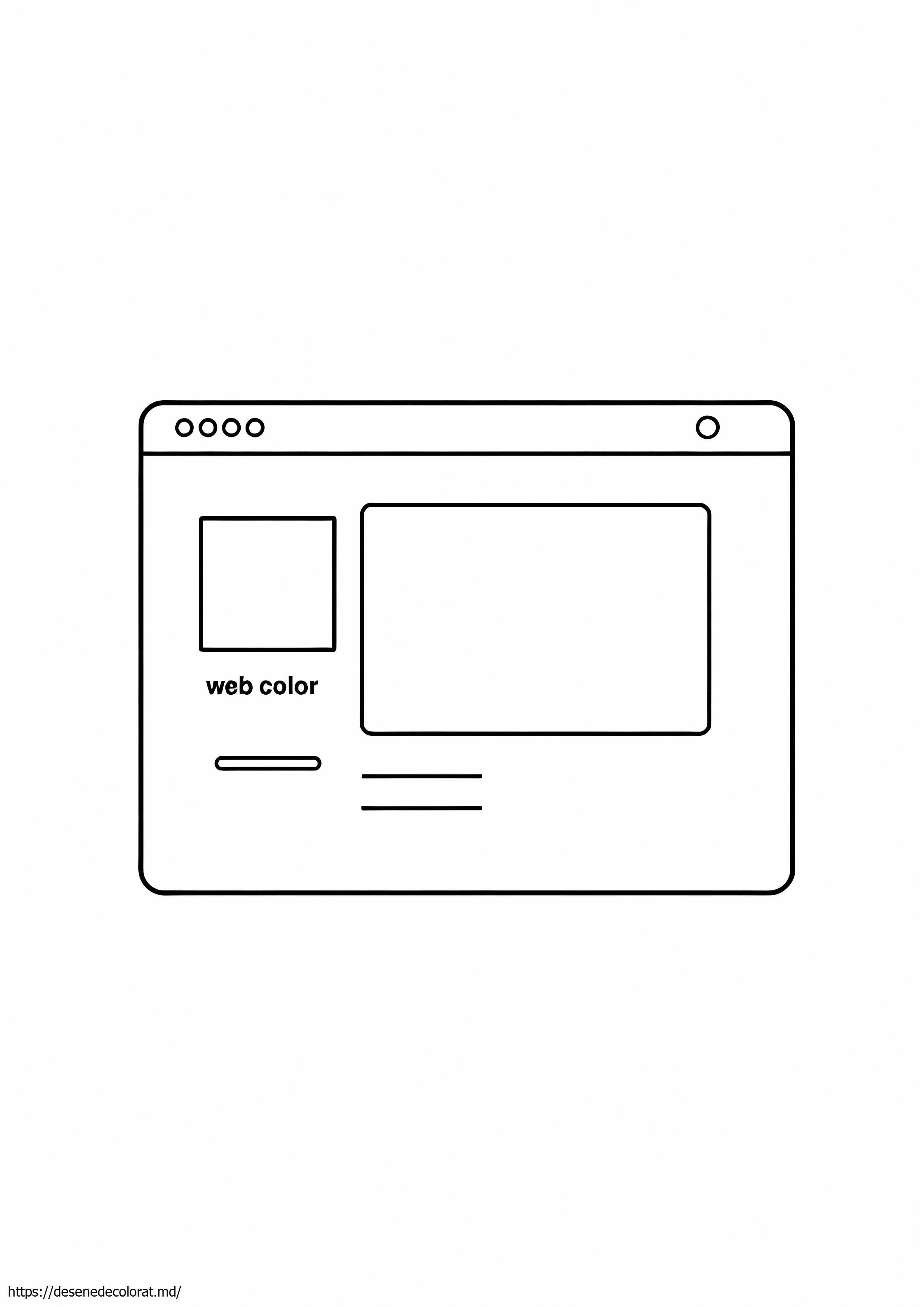 Pagina web a selectorului de culori