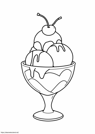 Sundae ușor de înghețată