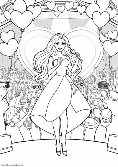 Carte de colorat barbie pdf