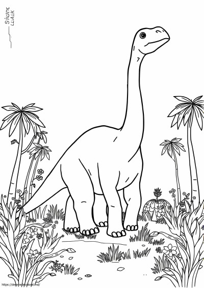Dinozaur brachiosaurus