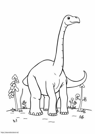 Dinozaur cu gât lung brachiosaurus