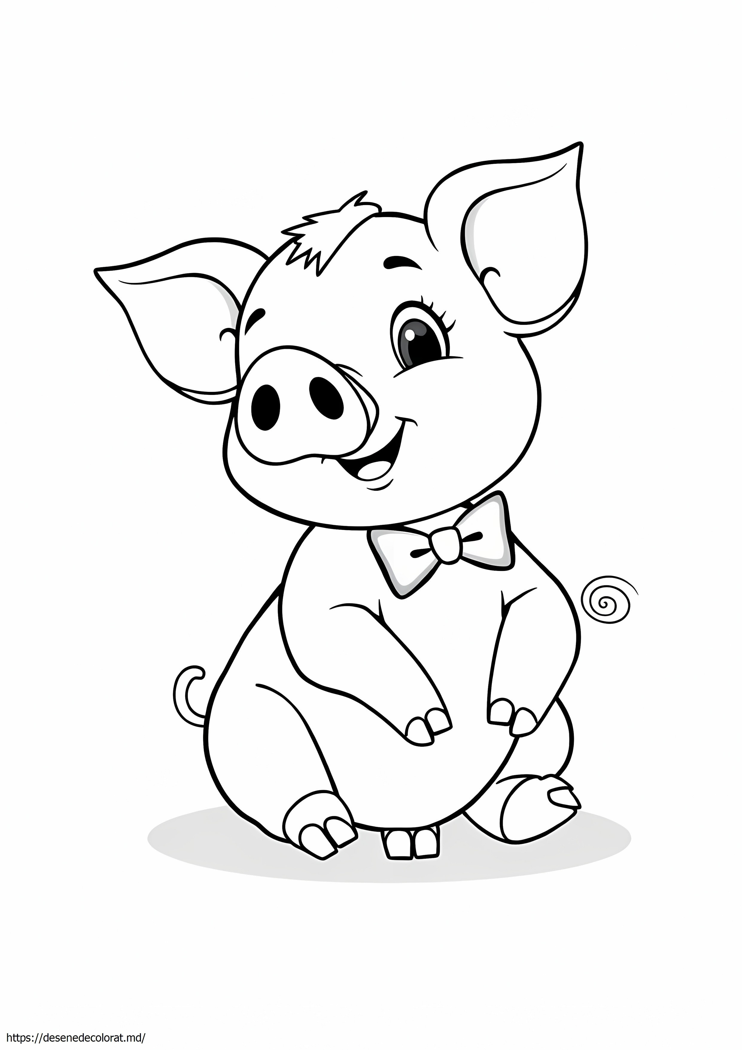 Pui de porc drăguț porc