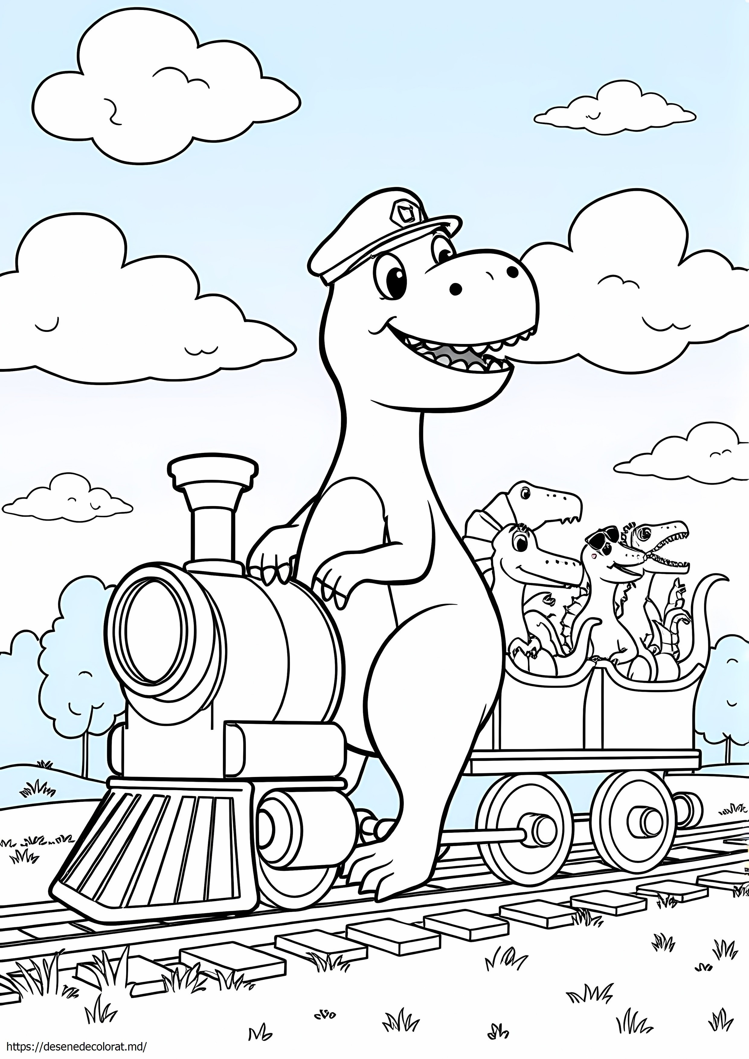 Prieten tren dinozaur