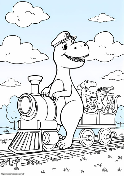 Prieten tren dinozaur