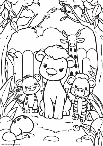 Pui de animale zoo