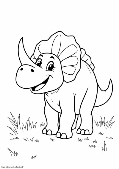 Drăguț triceratops