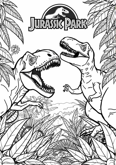 Jurassic Park spinosaurus vs t rex