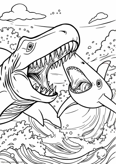 Mosasaurus vs megalodon