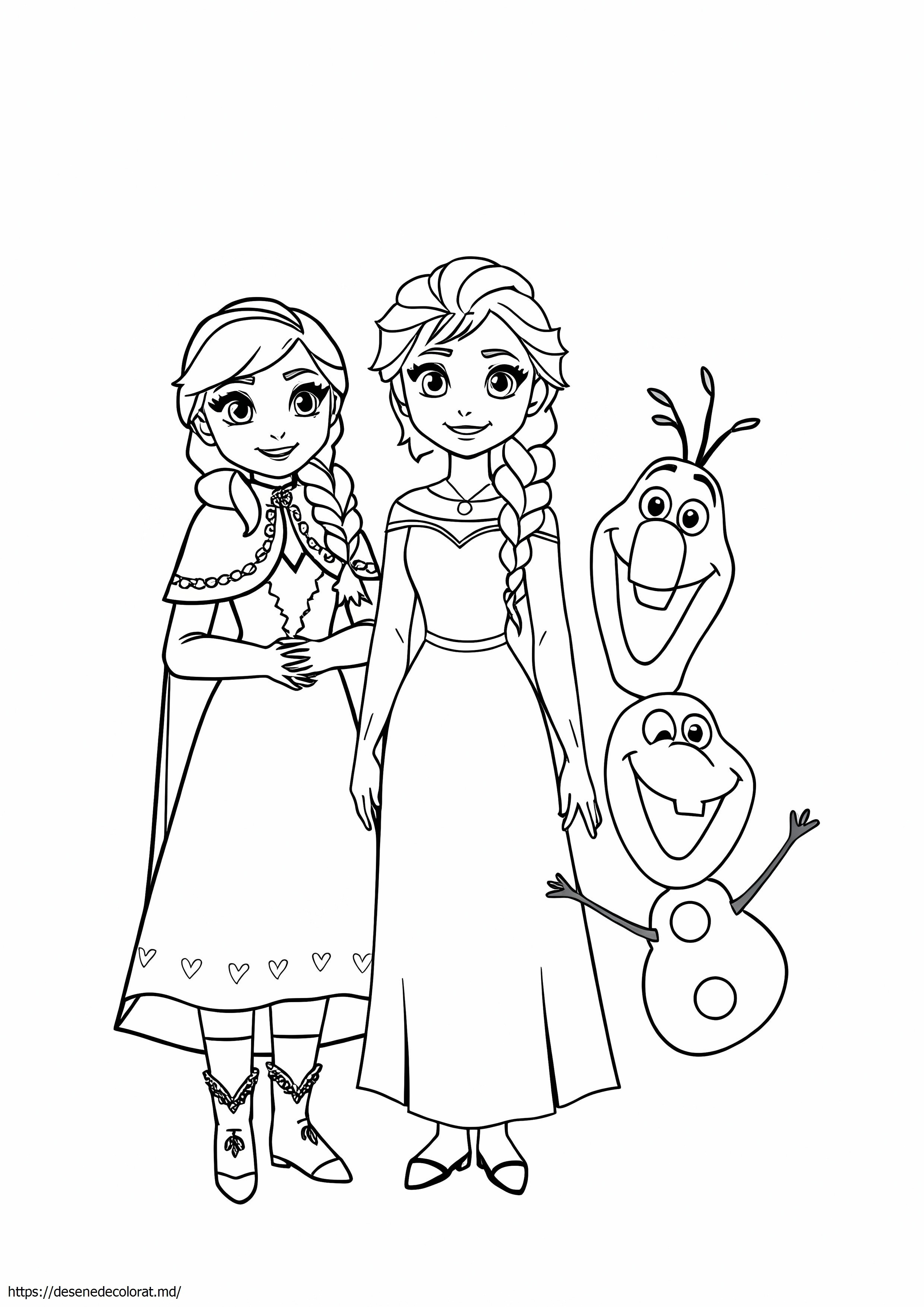 Anna elsa și olaf