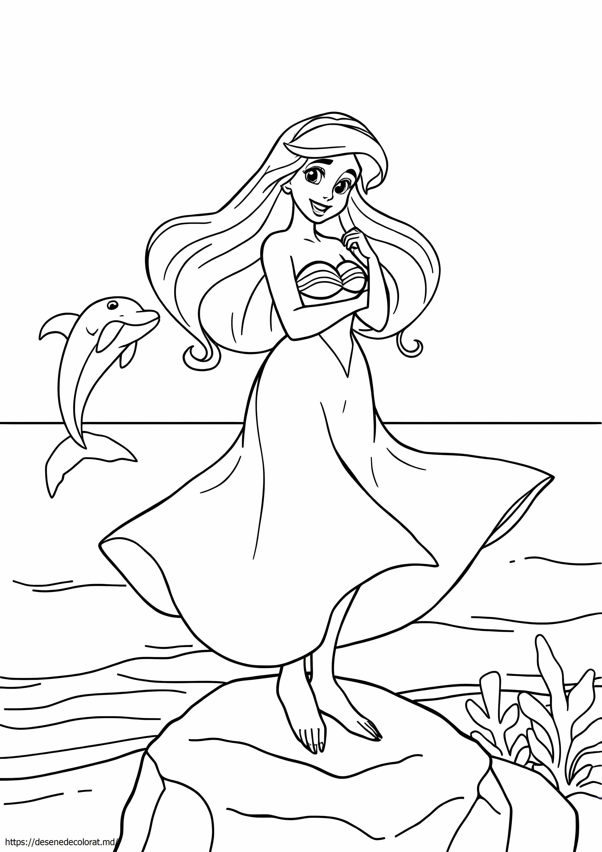 Ariel într-o rochie