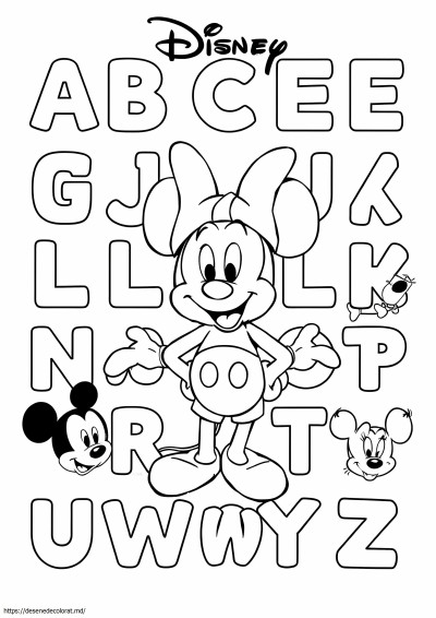 Caractere alfabetul disney