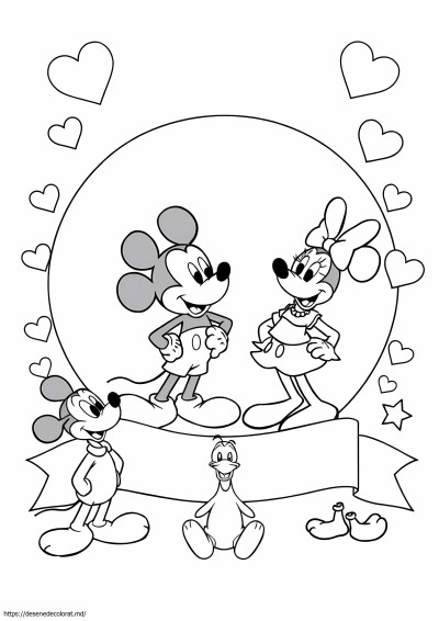 Colorat în foi disney