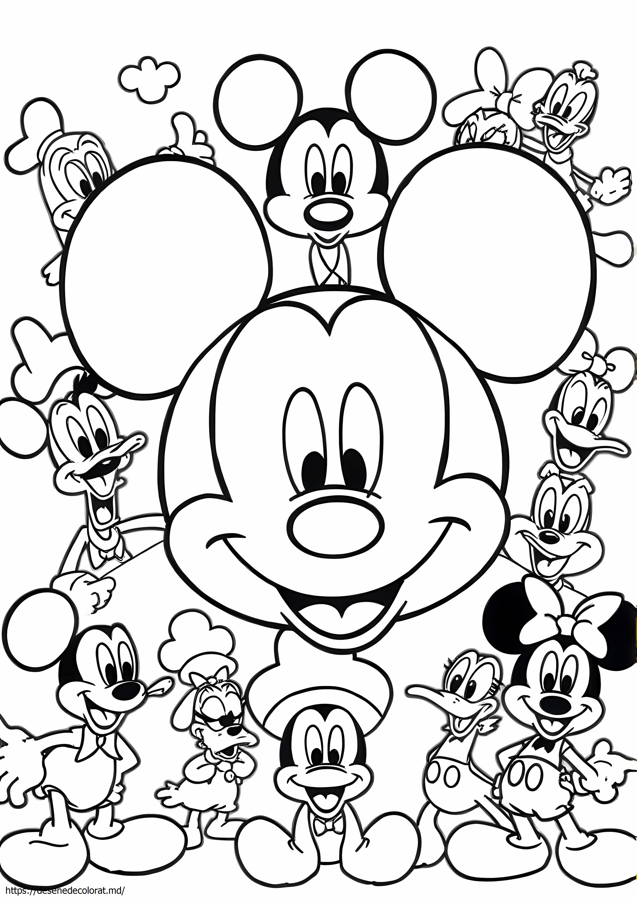 Greu toate personajele disney