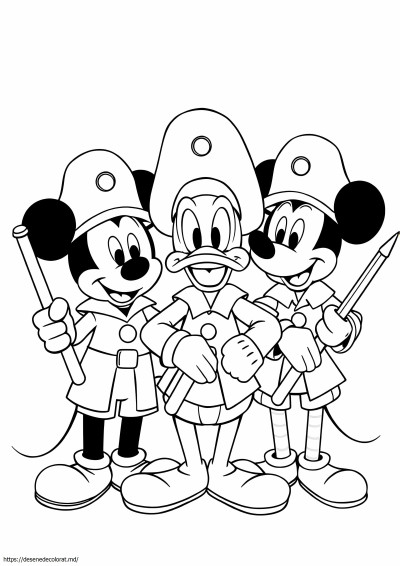 Mickey donald goofy cei trei muschetari