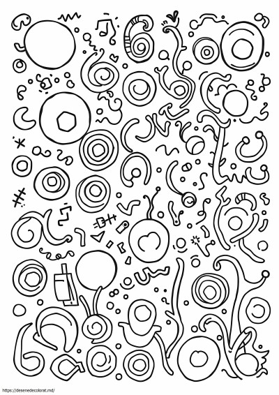 Doodle pagini de colorat
