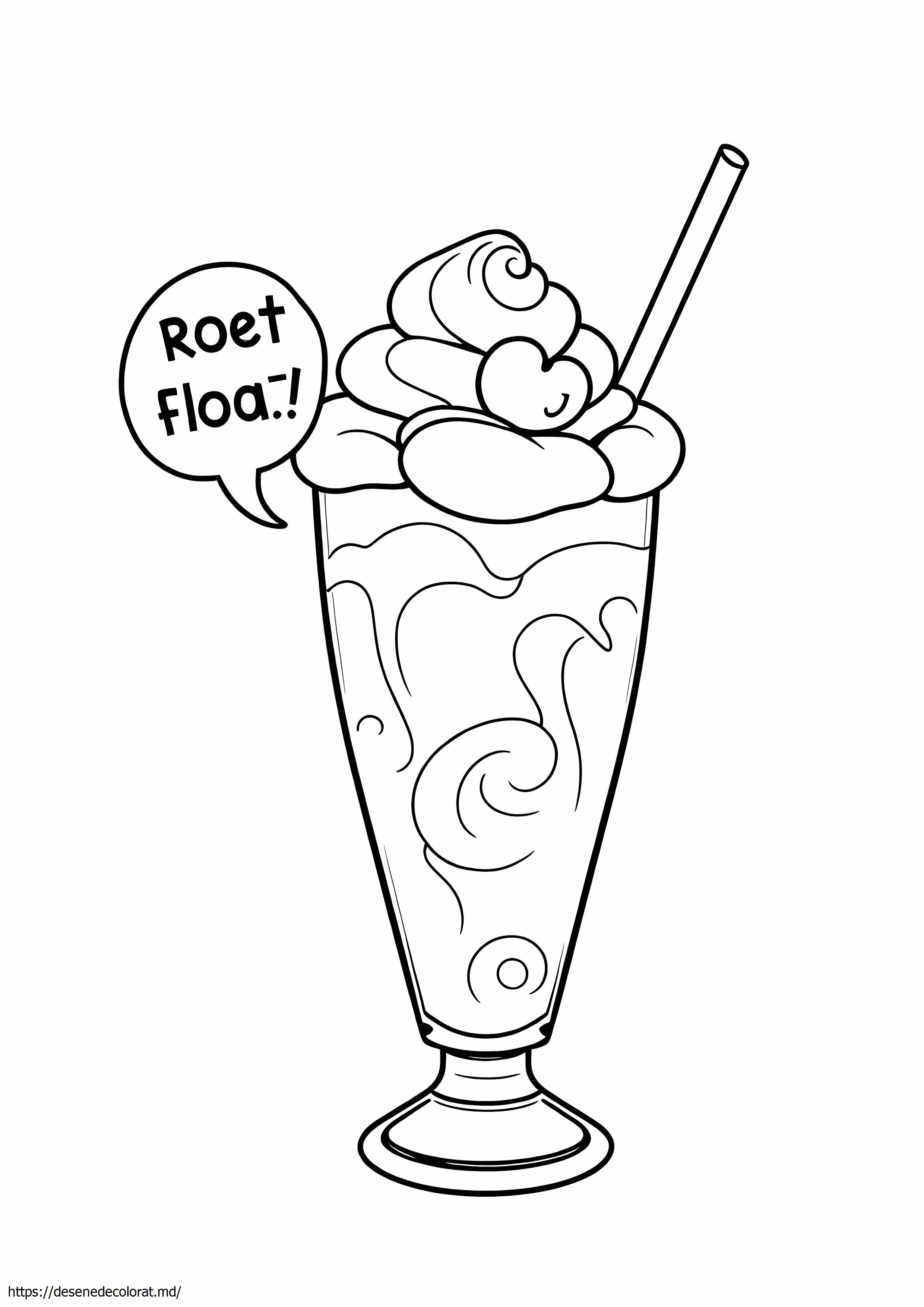 Float de bere rădăcină