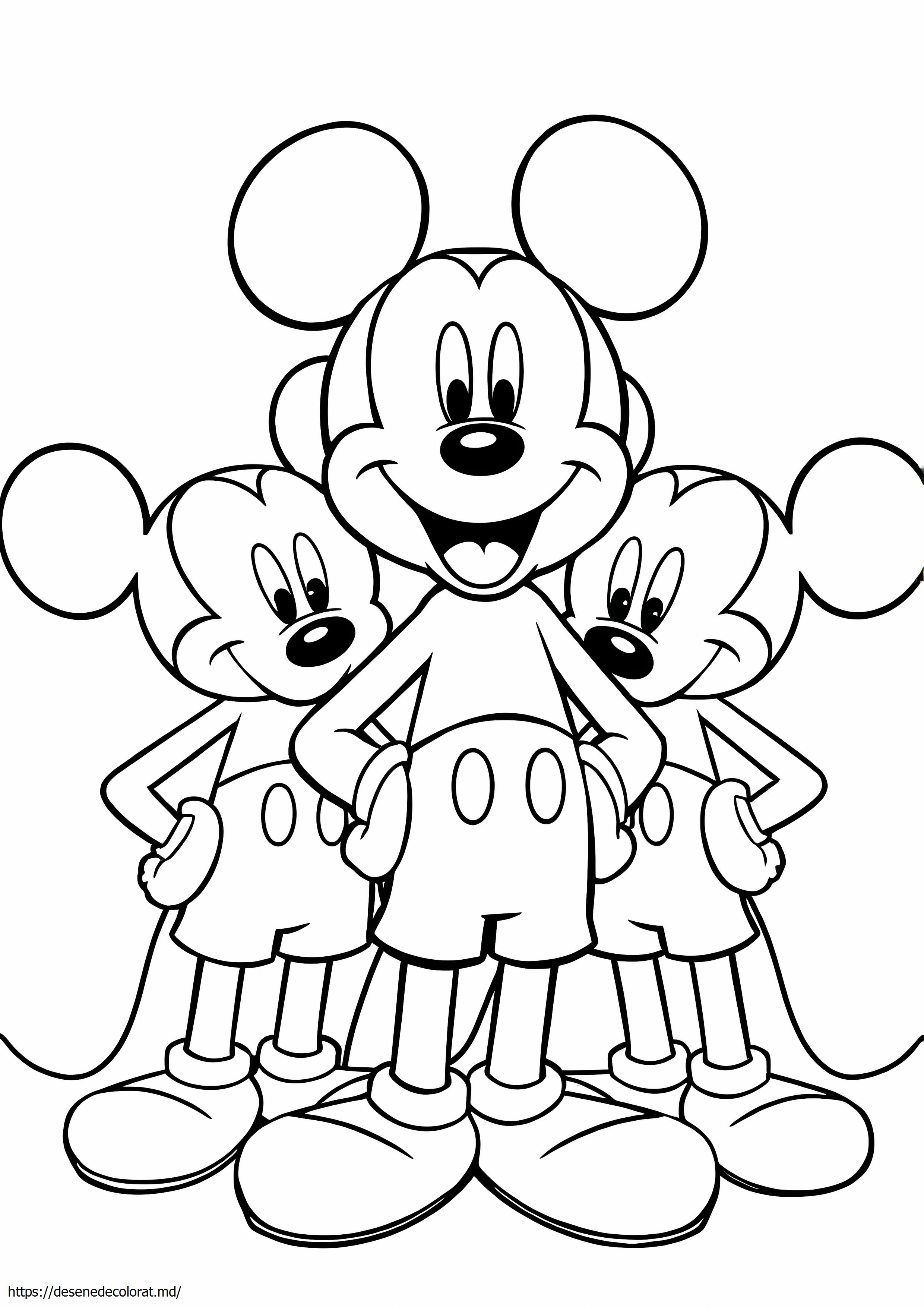 3 mouse-uri mickey care sunt identice
