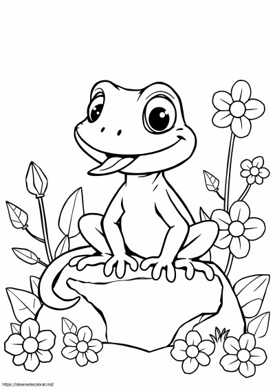 Șopârlă de desene animate