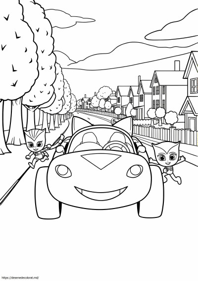Pisică mașină pj masks