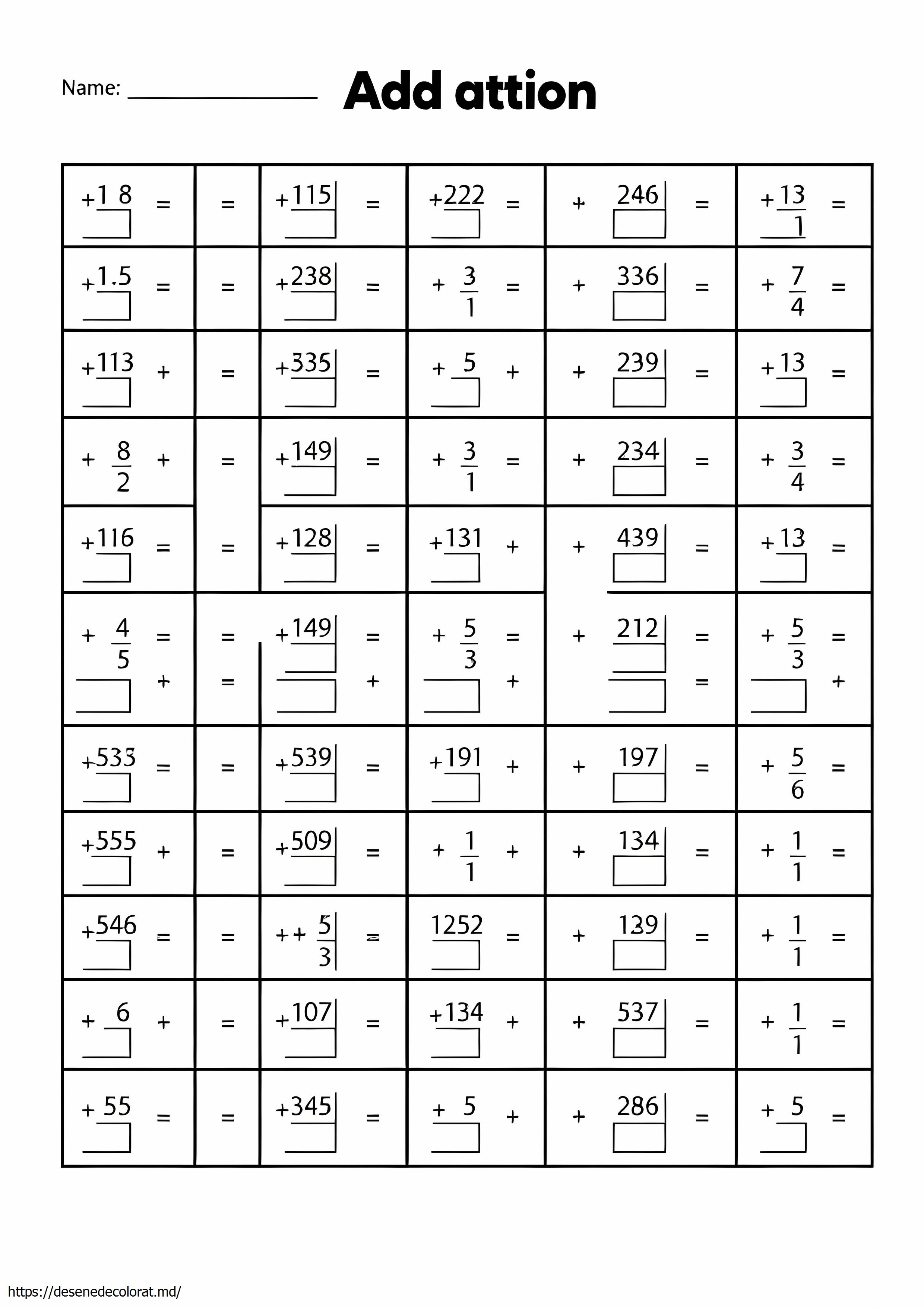 Fișe de lucru la matematică