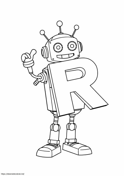 R este pentru robot