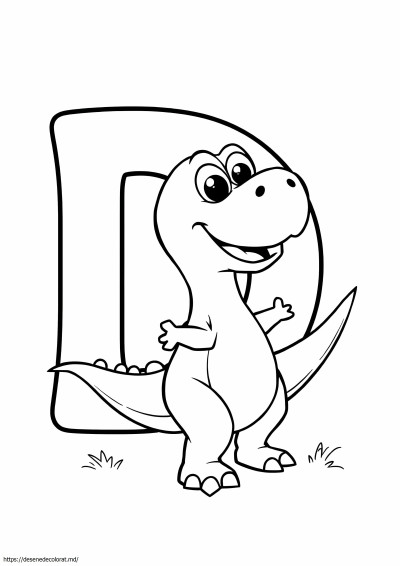 D este pentru dinozaur