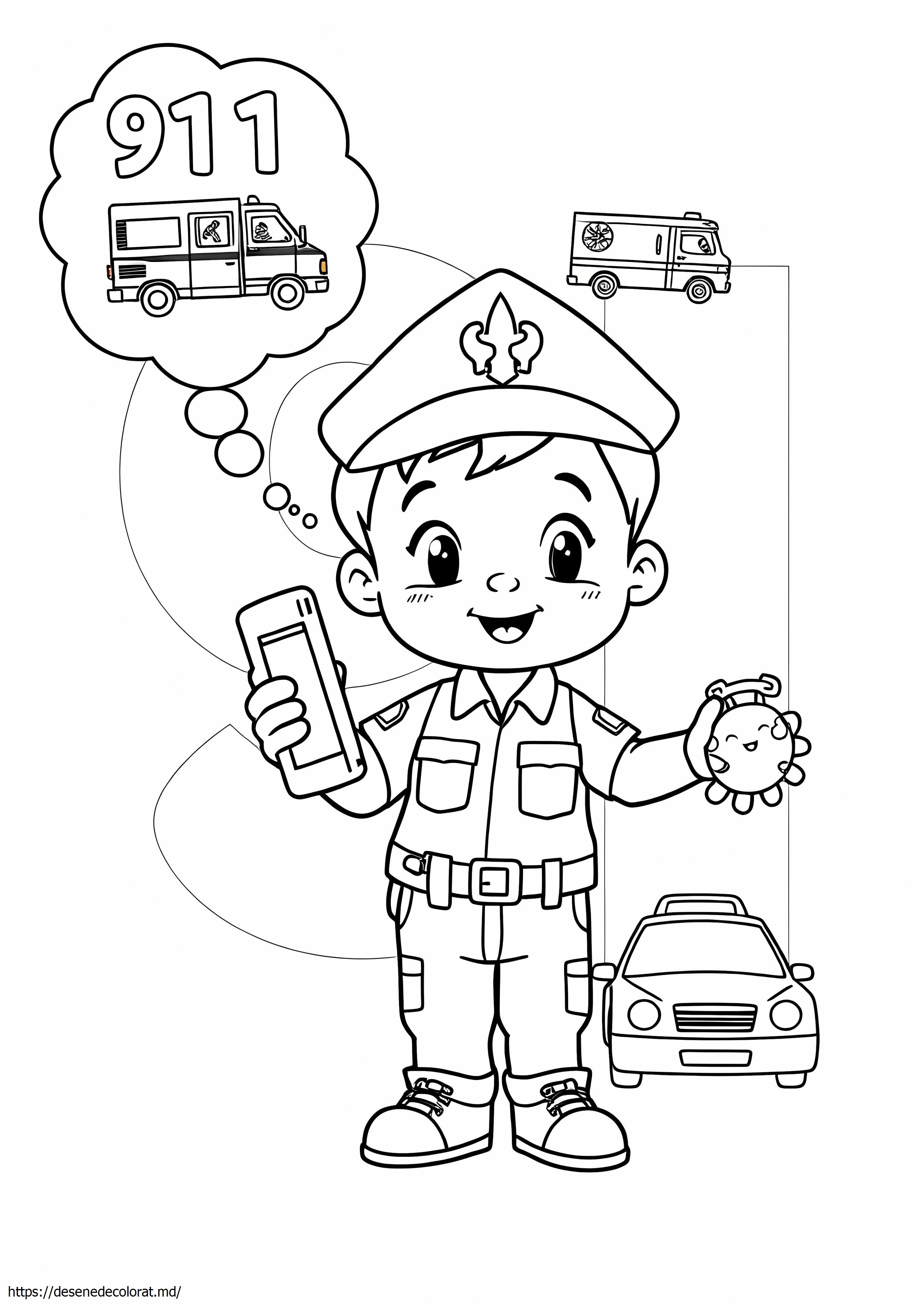 911 poliție de urgență copil