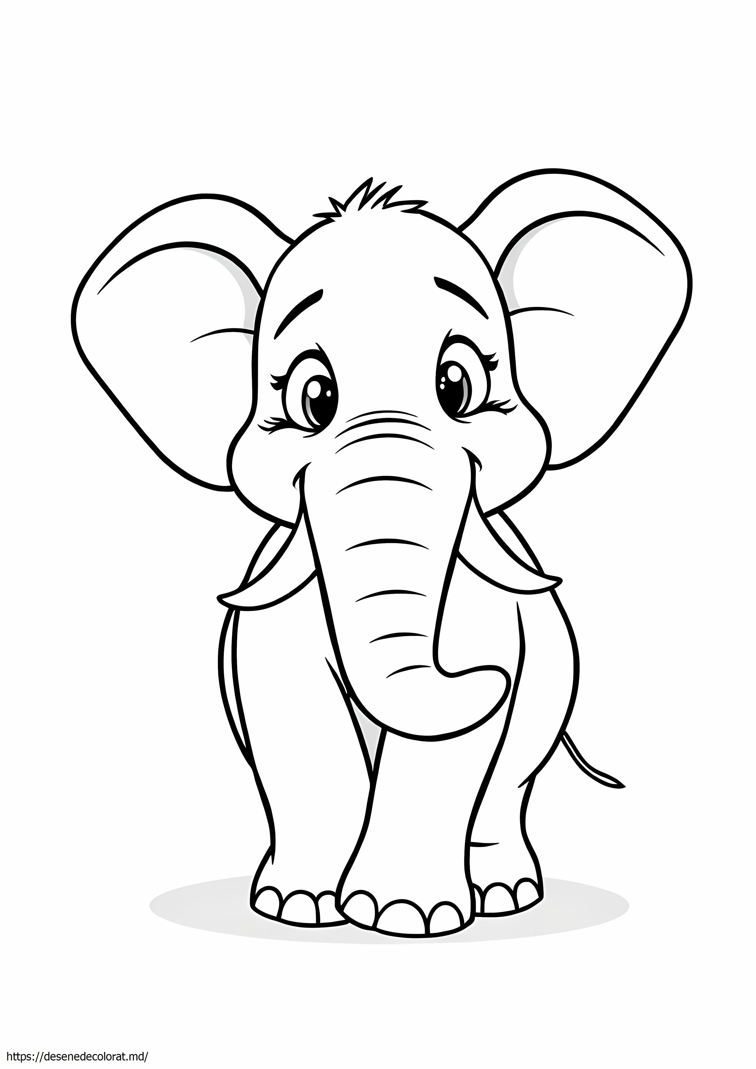 Un elefant care pare rușinat