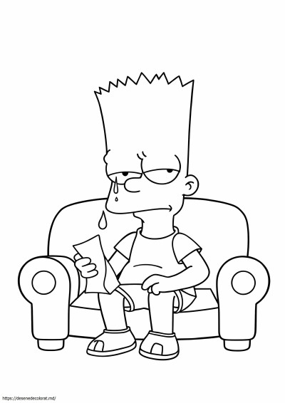 Trist Bart Simpson