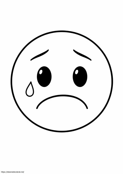 Emoji trist pentru