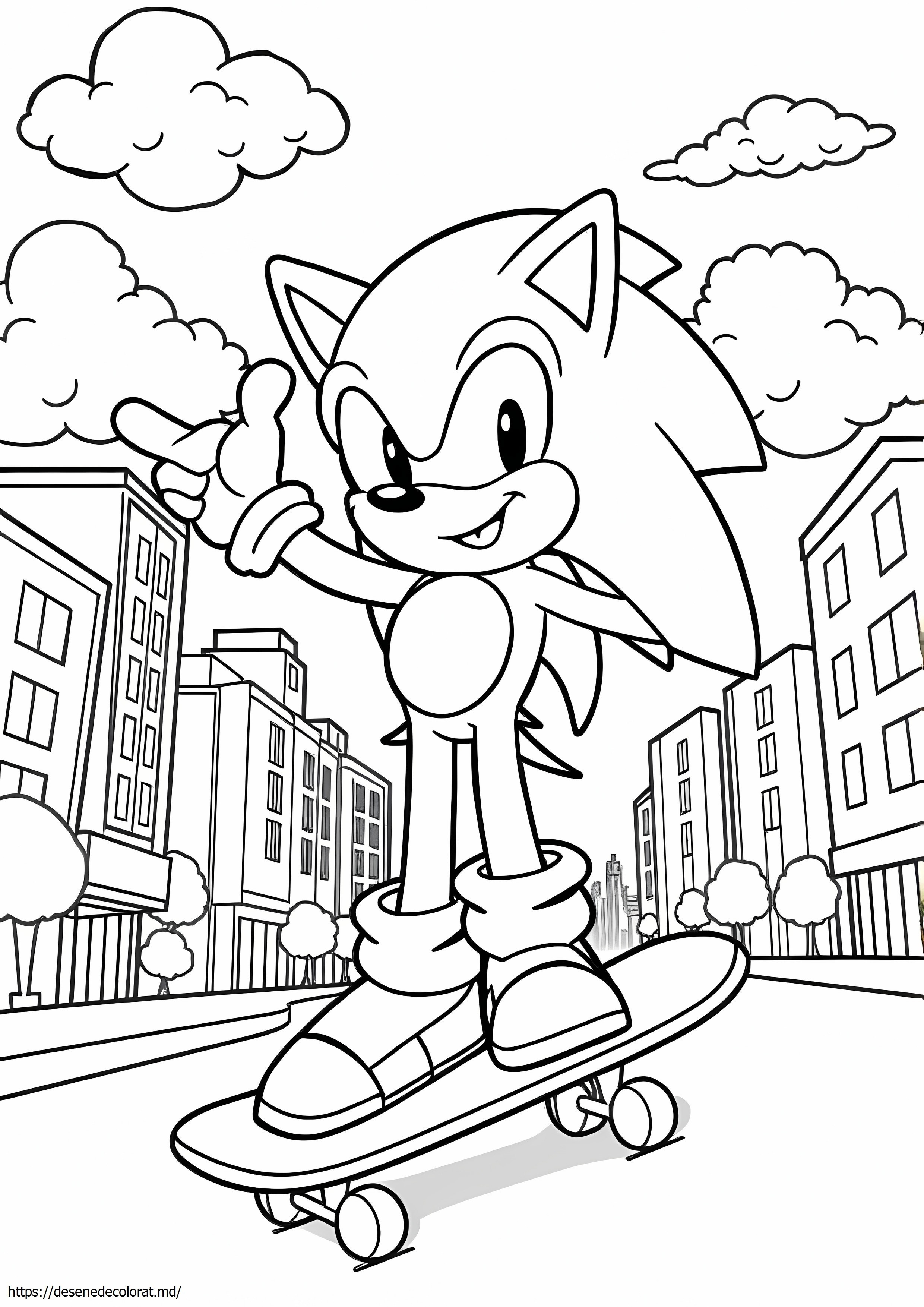 Skateboard sonic