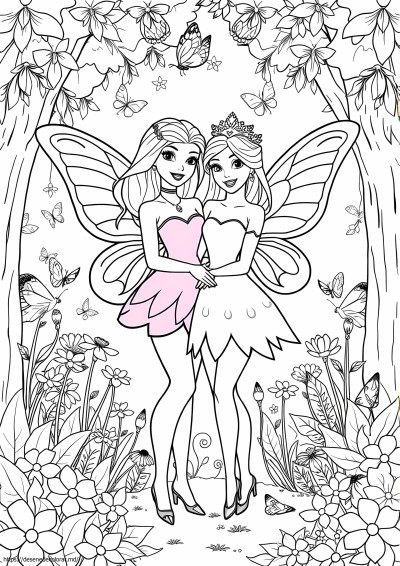 Barbie mariposa și prințesa zână