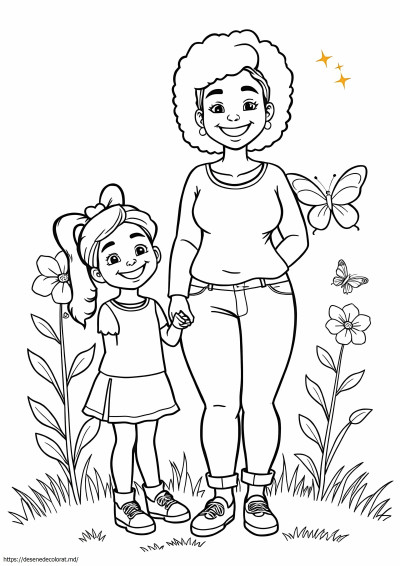 Mama si fiica neagra