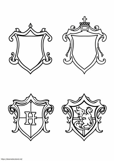 4 blazone casei Hogwarts