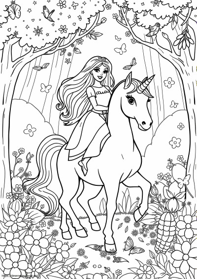 Unicorn barbie