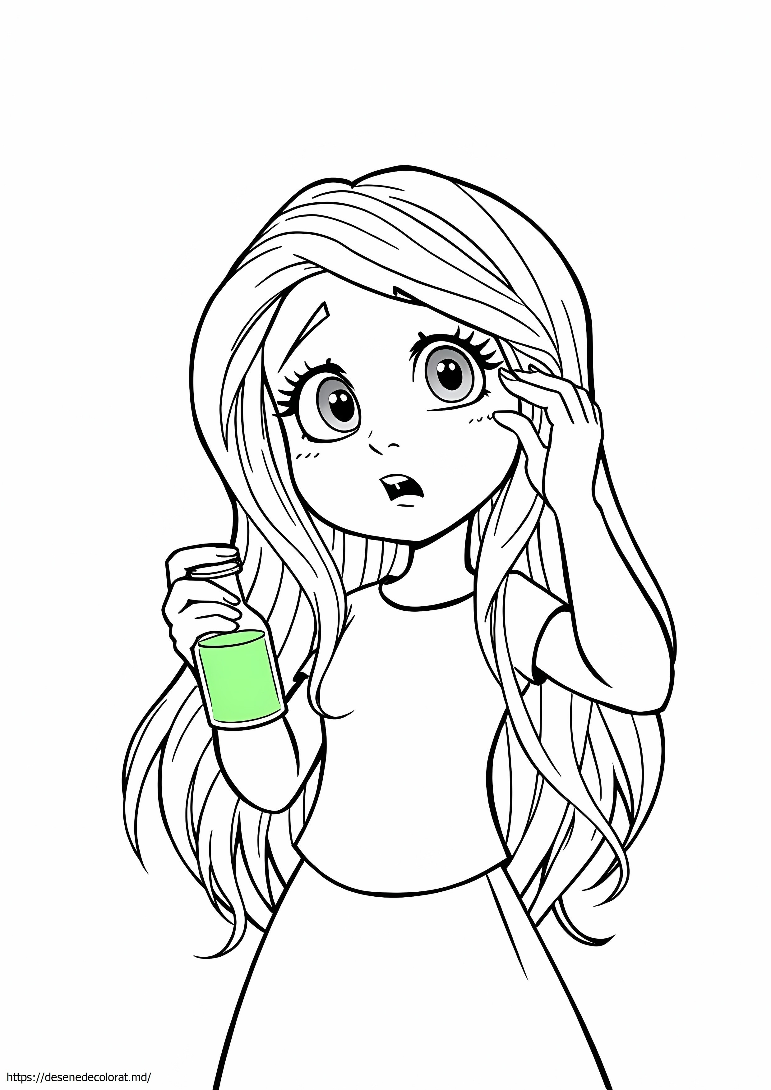Părul blond a devenit verde după