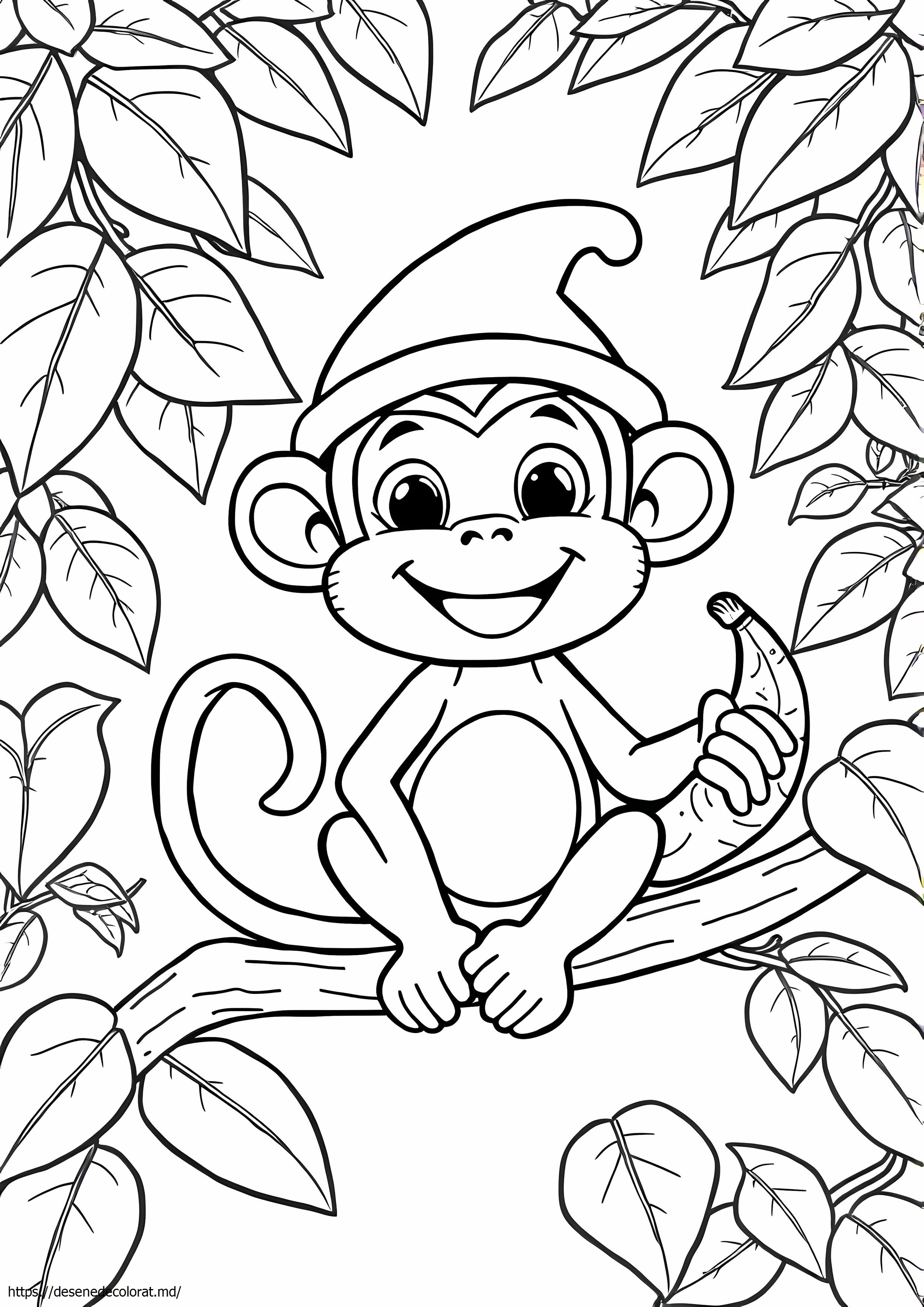 Drăguță maimuță din desene animate