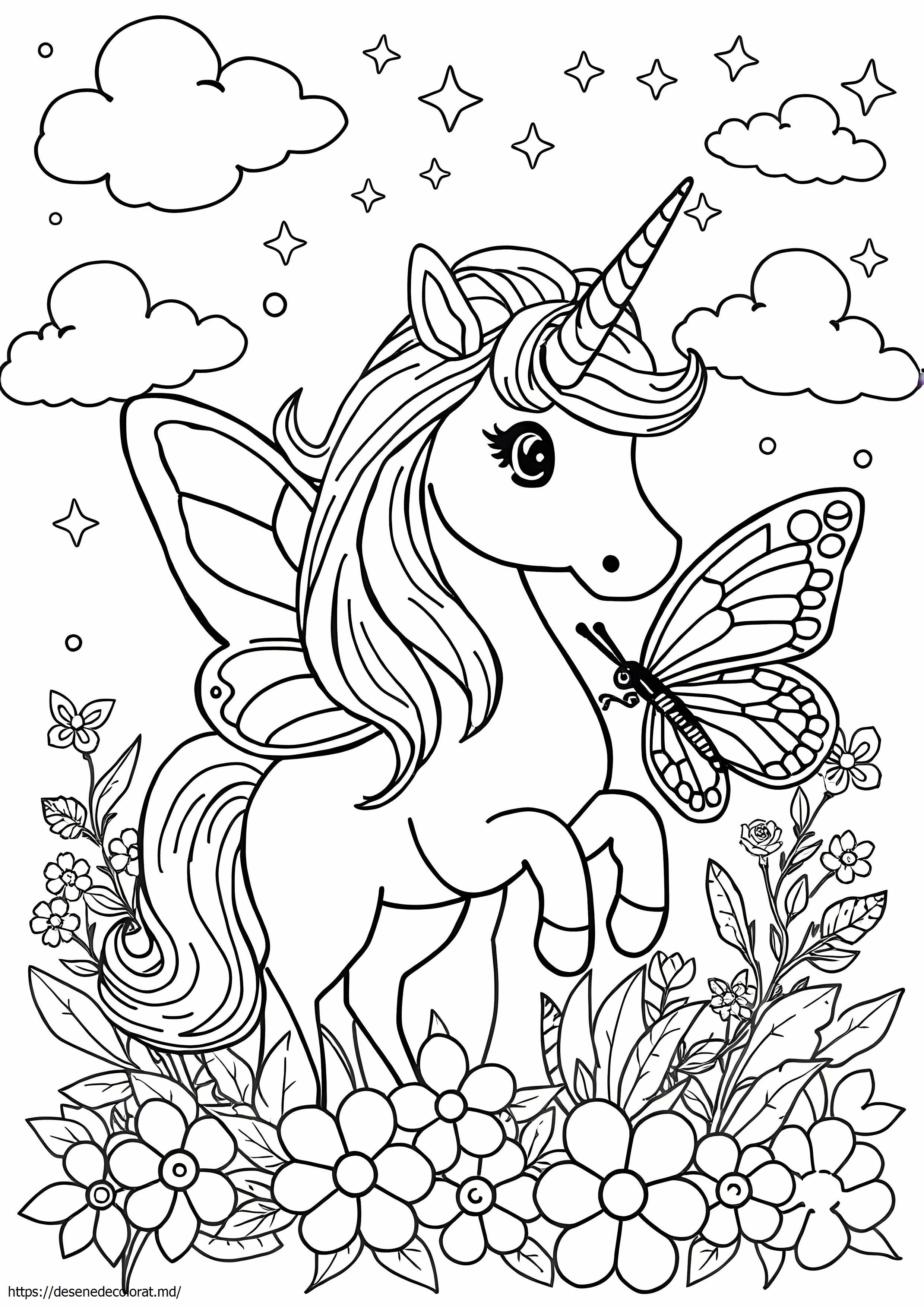Fluture și unicorn