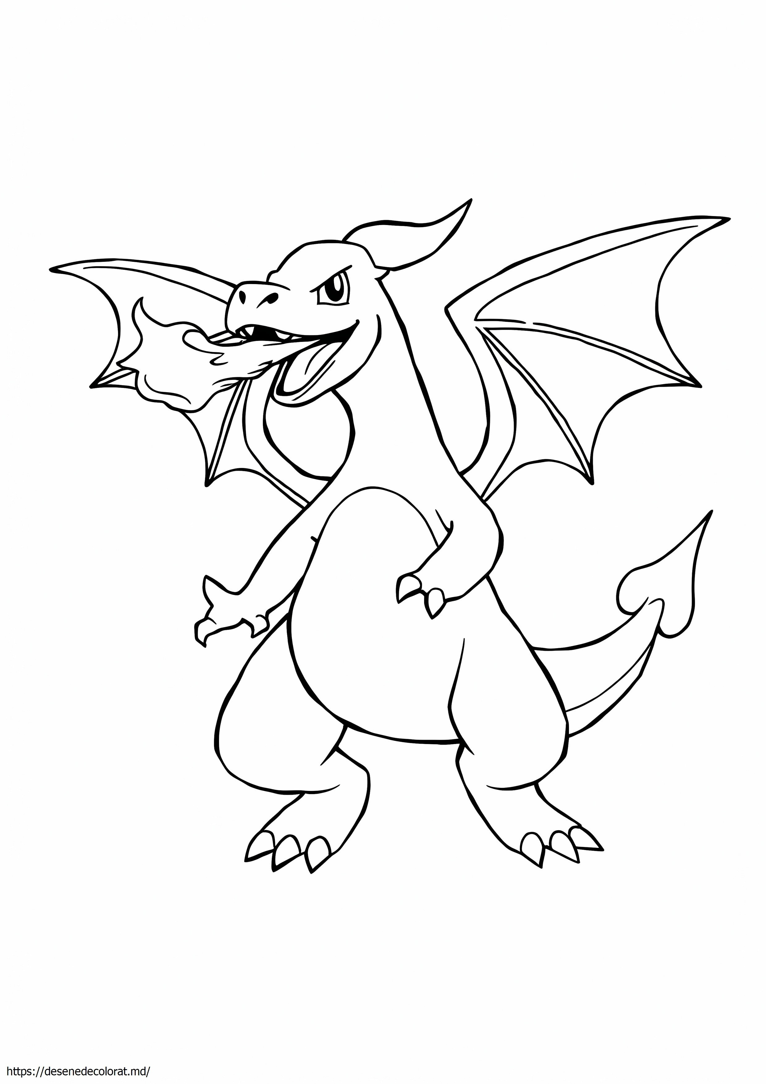 Charizard suflă foc