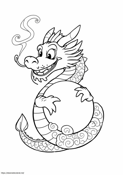 Drăguț dragon chinez