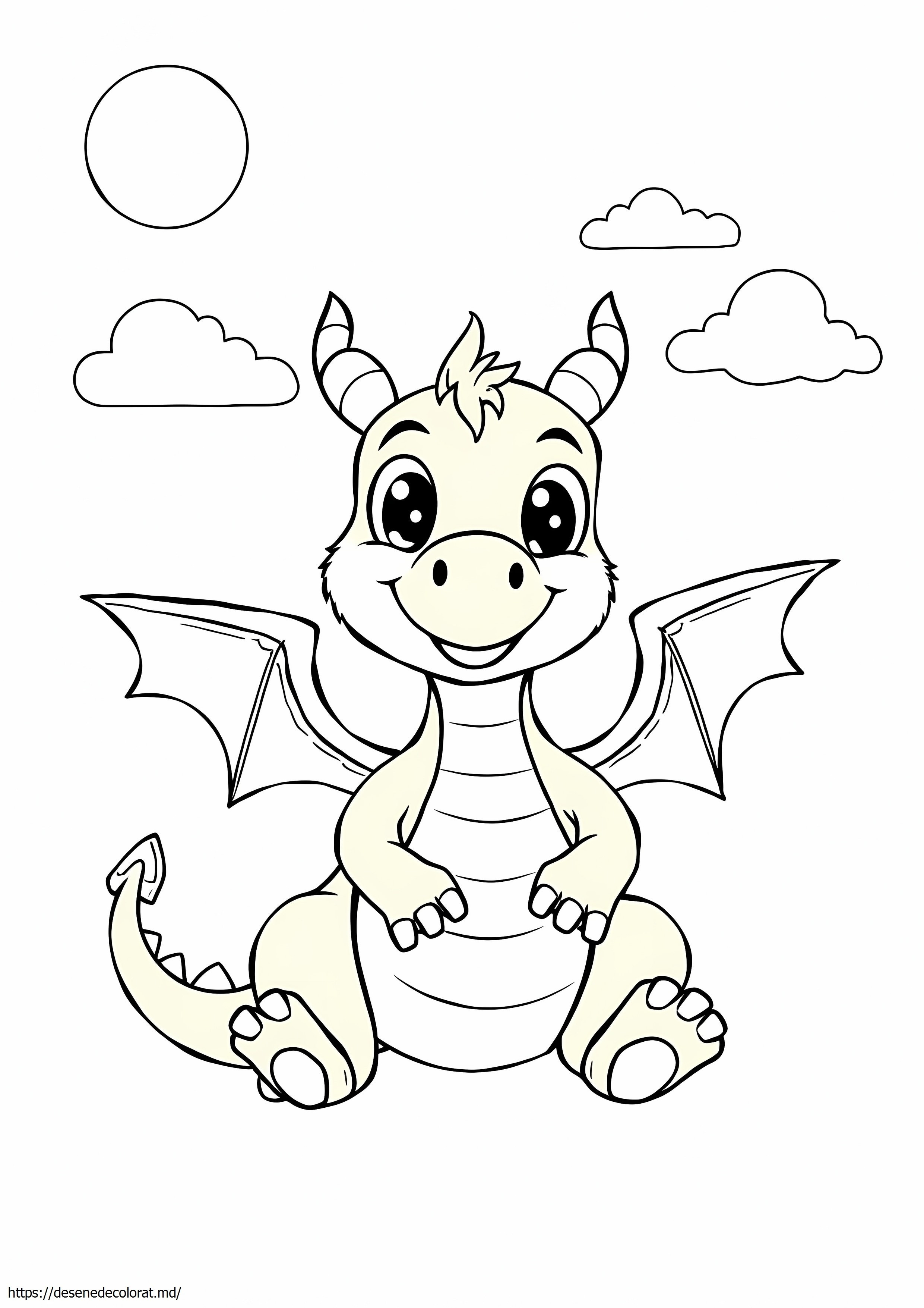 Dragon drăguț realist