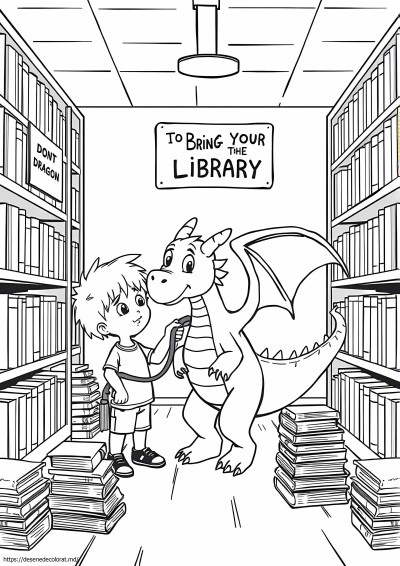 Nu-ți aduce dragonul la bibliotecă