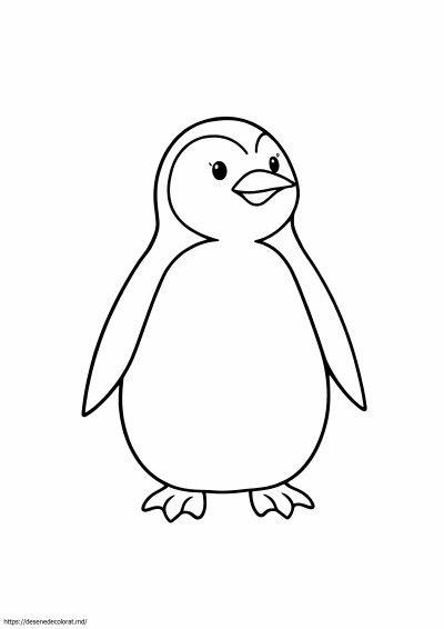 Drăguț ușor pinguin