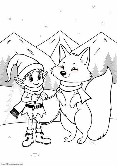 Elf animal de companie vulpe arctică