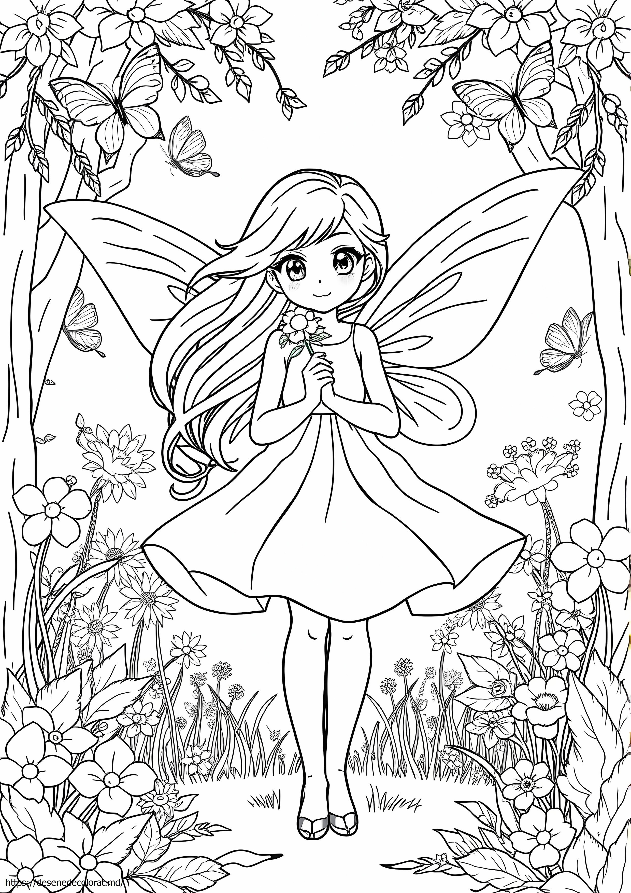 Fairy anime girl