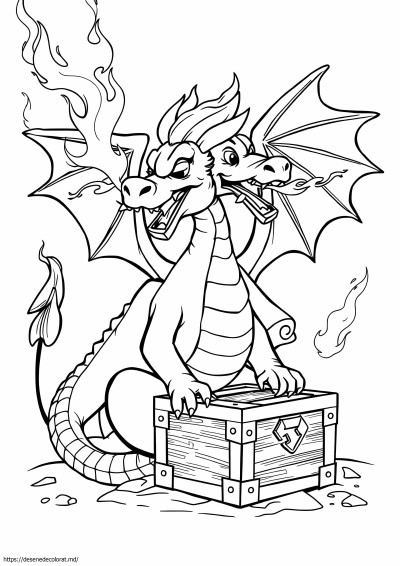 Dragon care suflă foc