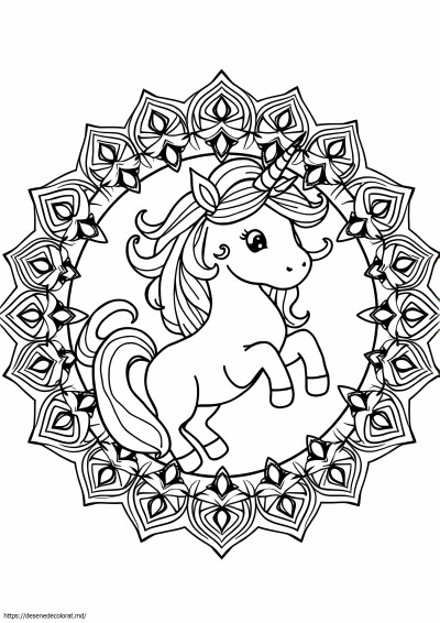 Mandala unicorn